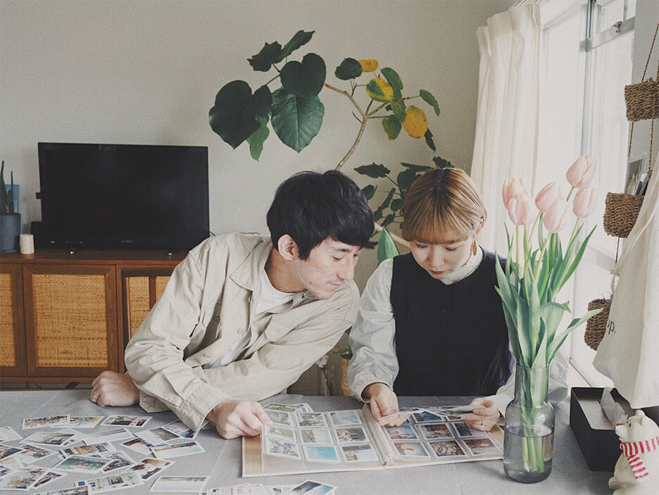 Instagramに投稿された、思い出の写真のアルバム