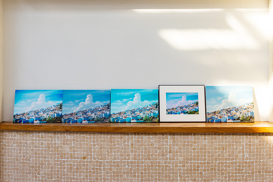 同じ写真のWALL DECORも、異なる“仕上げ”で多彩な表情に