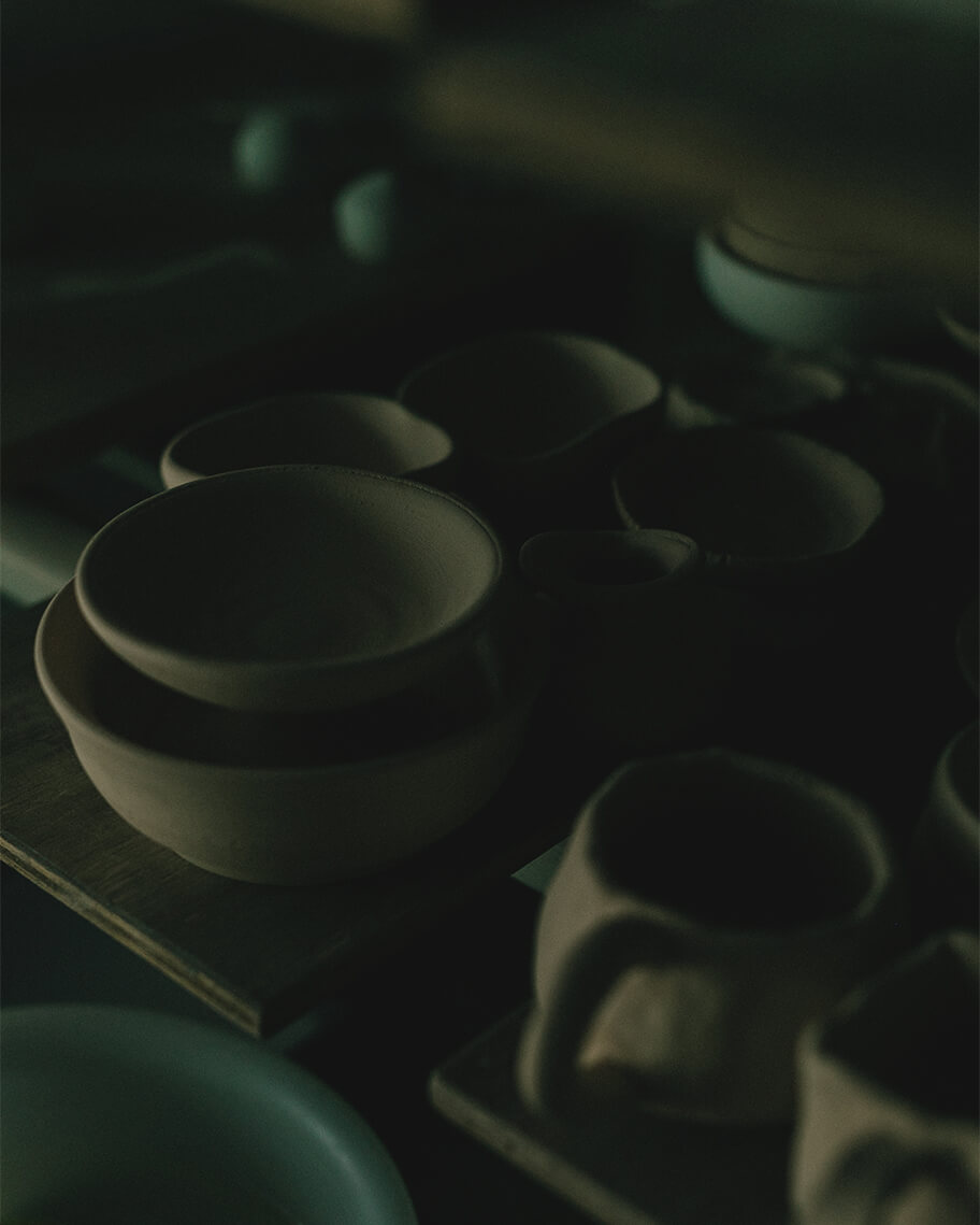 アートビオトープ那須内にある陶芸スタジオの風景