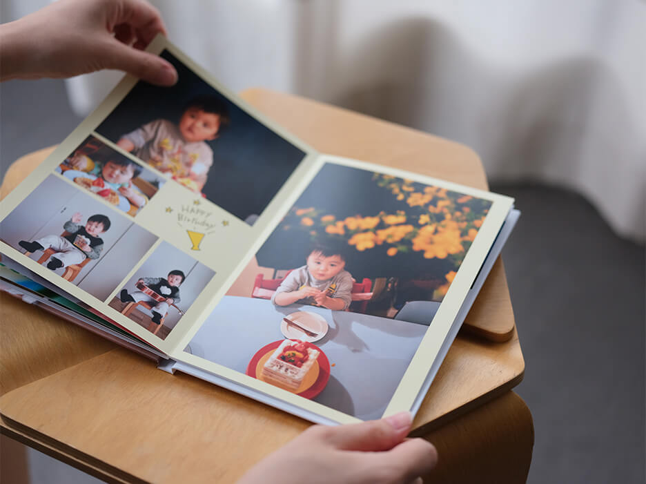 富士フイルムのフォトブック「イヤーアルバム」のイメージ写真