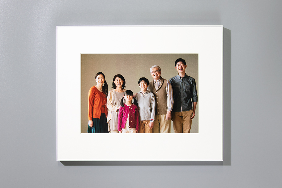 家族写真をプリントしたWALL DECOR ギャラリーの写真