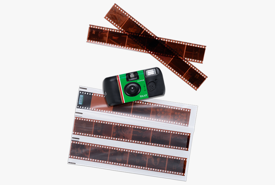 ネガフィルムと写ルンですの写真